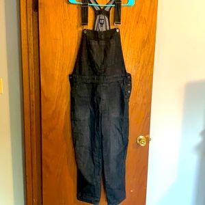 Gap black long overalls